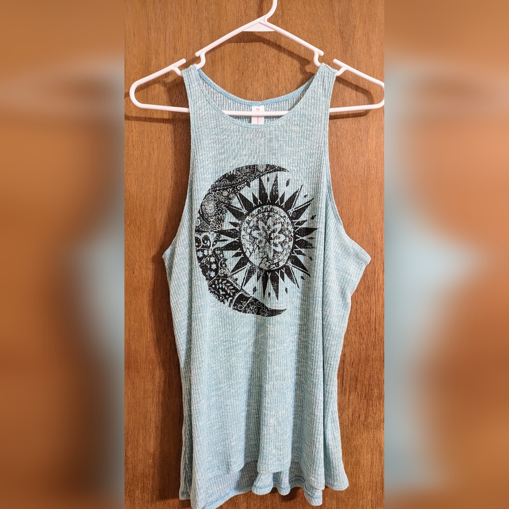 💥5 for 25 💥Summer tank top size XXL  aqua blue